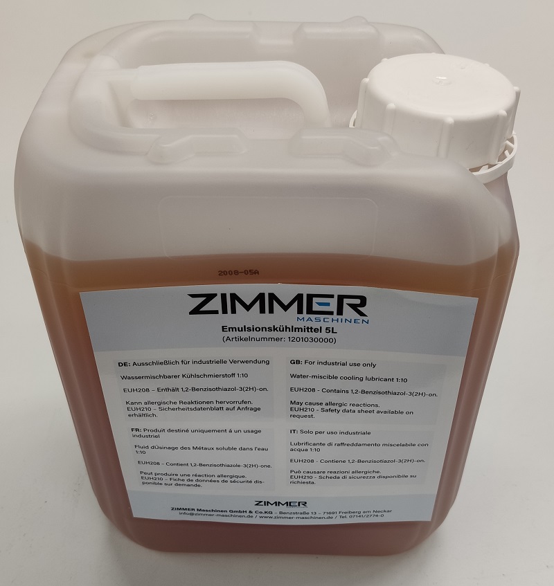 Kühlmittel - Emulsion 5L-Gebinde - 1:10 Wassermischbar